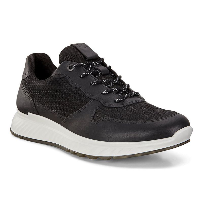 Men Casual Ecco St.1 M - Sneakers Black - India EBTHNJ147